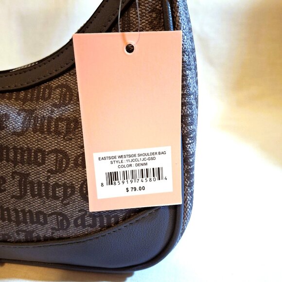 Juicy Couture Blue Eastside Westside Shoulder Bag NWT - Picture 5 of 10
